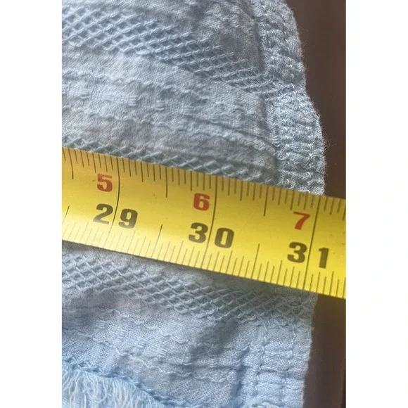 We The Free By Anthropologie  Shirt In Blue Oversized 100% Cotton Size Large - Picture 9 of 9